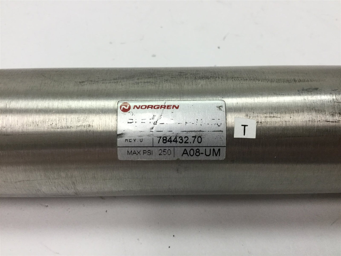 Used Norgren Pneumatic Cylinder, Bore: 1.5", Stroke: 14", Ports: 1/8" NPT, 250psi