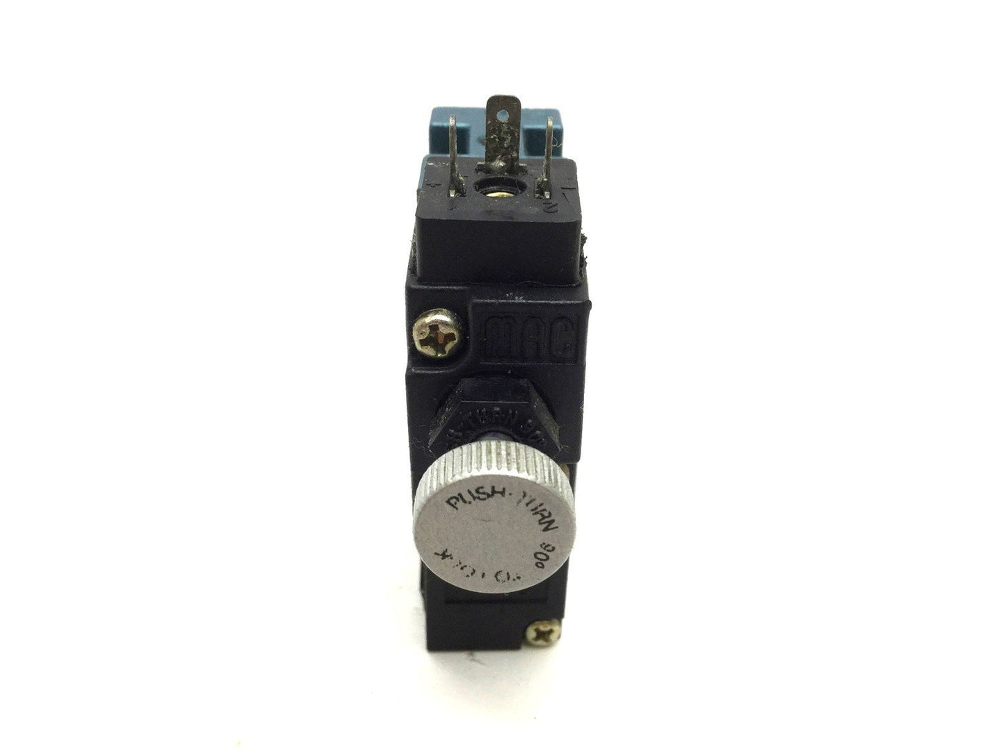 Used Mac 45A-MAC-DDDJ-4KD Solenoid Valve, 2 Position 4 Way, Voltage: 24VDC, 1/8 NPT