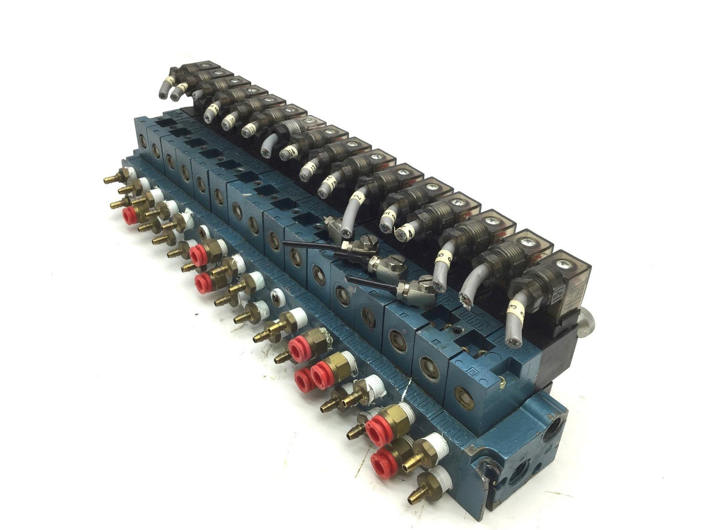Used Lot of 16 Mac 45A-MAC-DDDJ-4KD Solenoid Valve, 2 Position 4 Way, 24VDC, 1/8 NPT