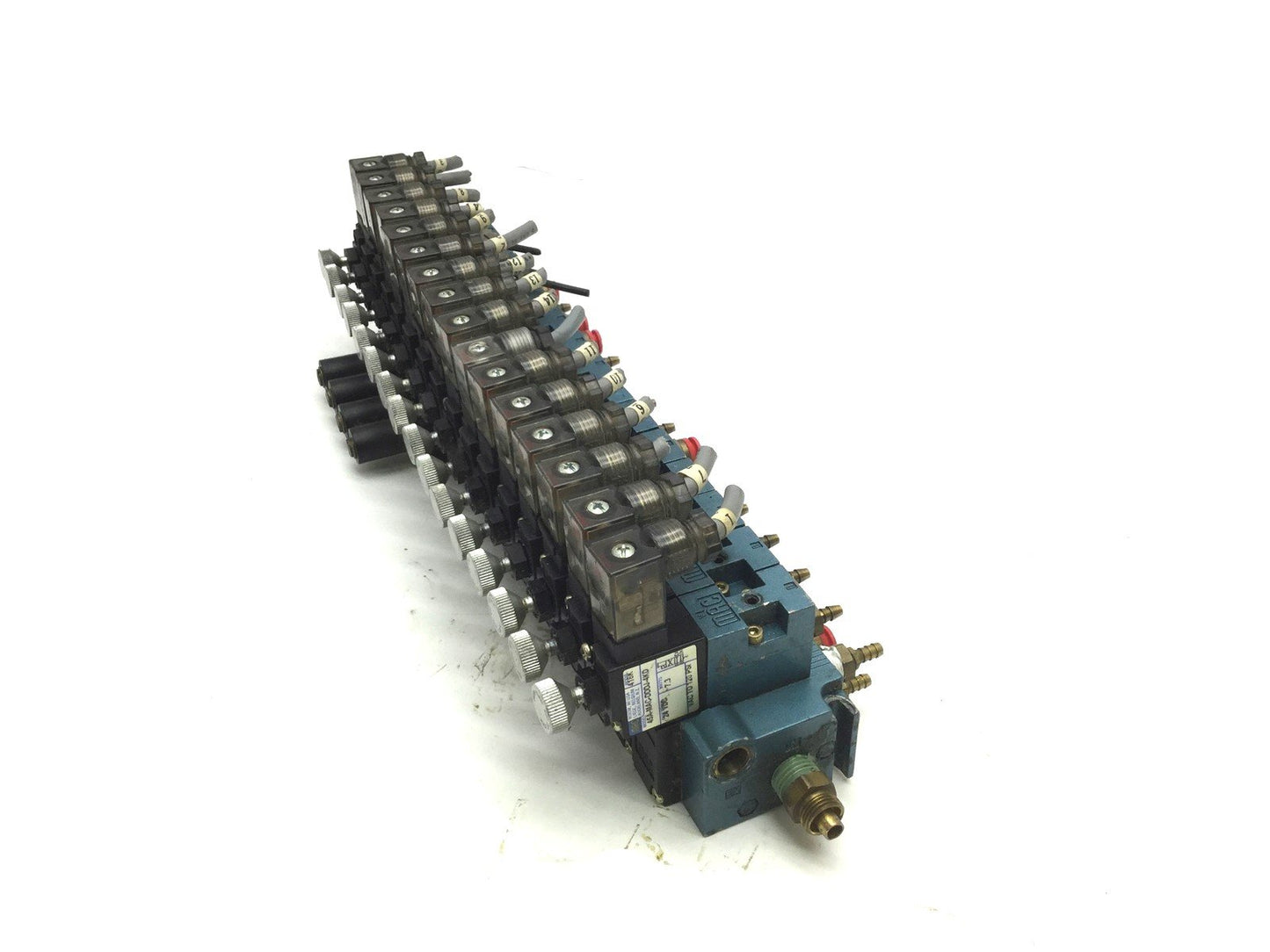 Used Lot of 16 Mac 45A-MAC-DDDJ-4KD Solenoid Valve, 2 Position 4 Way, 24VDC, 1/8 NPT