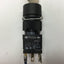 Used Omron A3GT-K521-C Key Selector Switch, 2-Position, Momentary, 1x N/O and 1x N/C
