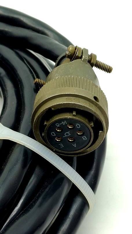 Used Parker 71-011774-25-C Zeta Motor Drive Cable, 5-Pin Round to Flying Leeds, 25'