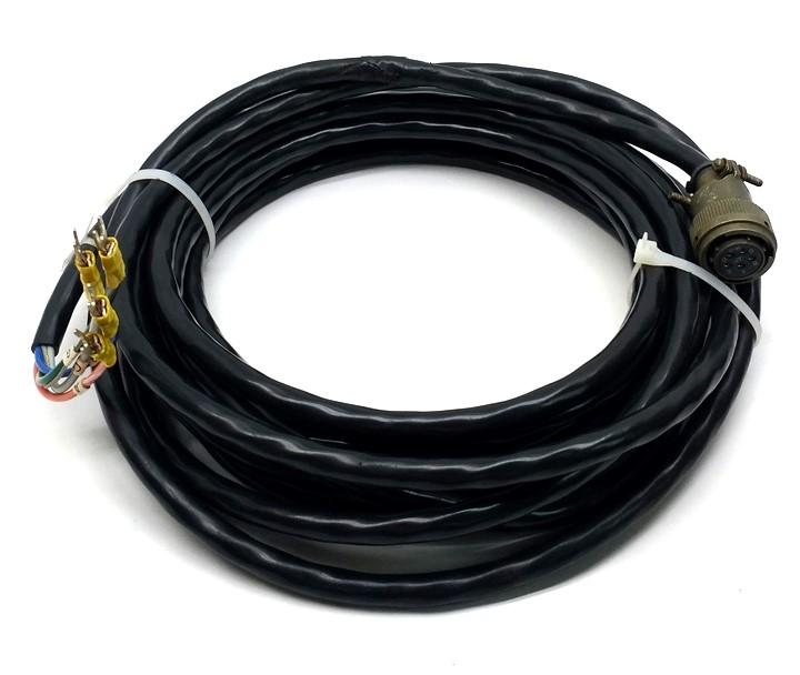 Used Parker 71-011774-25-C Zeta Motor Drive Cable, 5-Pin Round to Flying Leeds, 25'
