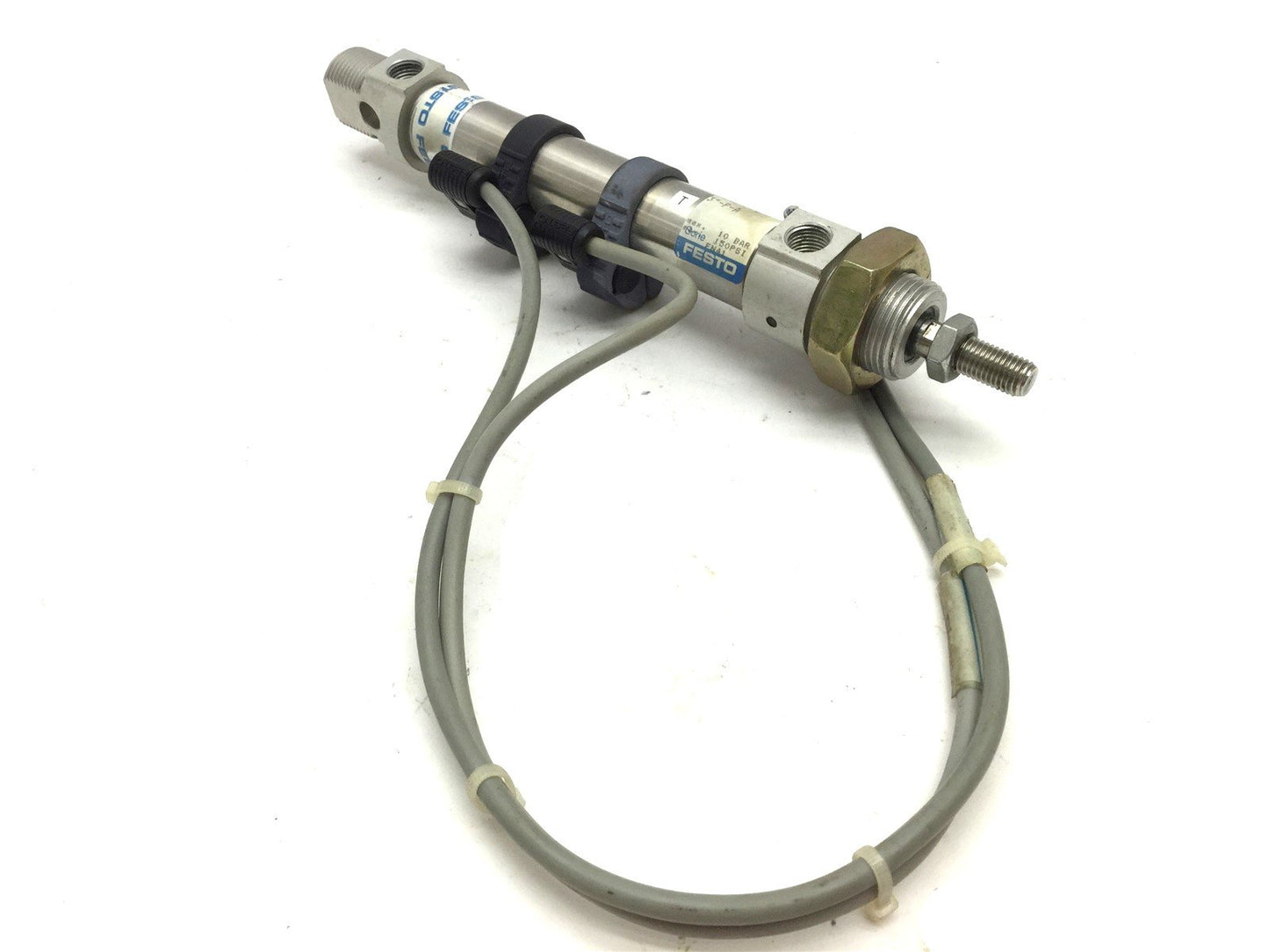 Used Festo DSNU-3/4"-3"-P-A Pneumatic Cylinder Bore 3/4" Stroke 3" 150 PSI 2 Switches