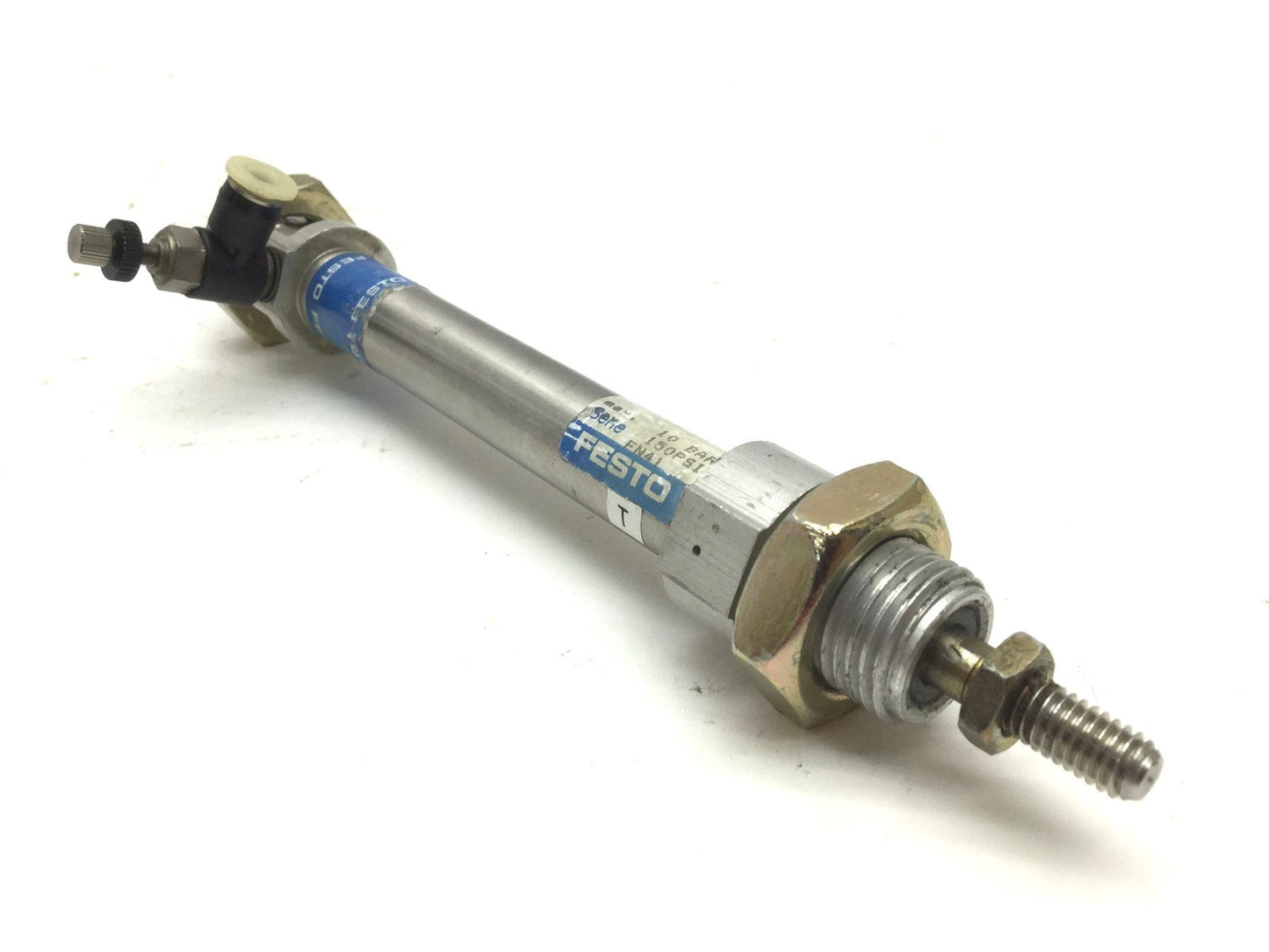 Used Festo ESNU-12-50-P-A Spring Return Pneumatic Cylinder, Bore: 12mm, Stroke: 50mm