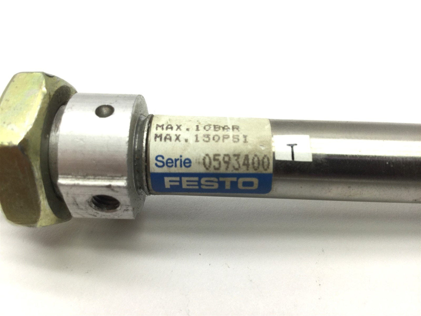 Used Festo DSN-12-50-P-A Pneumatic Cylinder, Bore: 12mm, Stroke: 50mm, 150 PSI