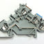 Used Lot of 25 Wago 280-560 Sensor Terminal Block 3-Conductor 400V 20A 28-12 AWG DIN