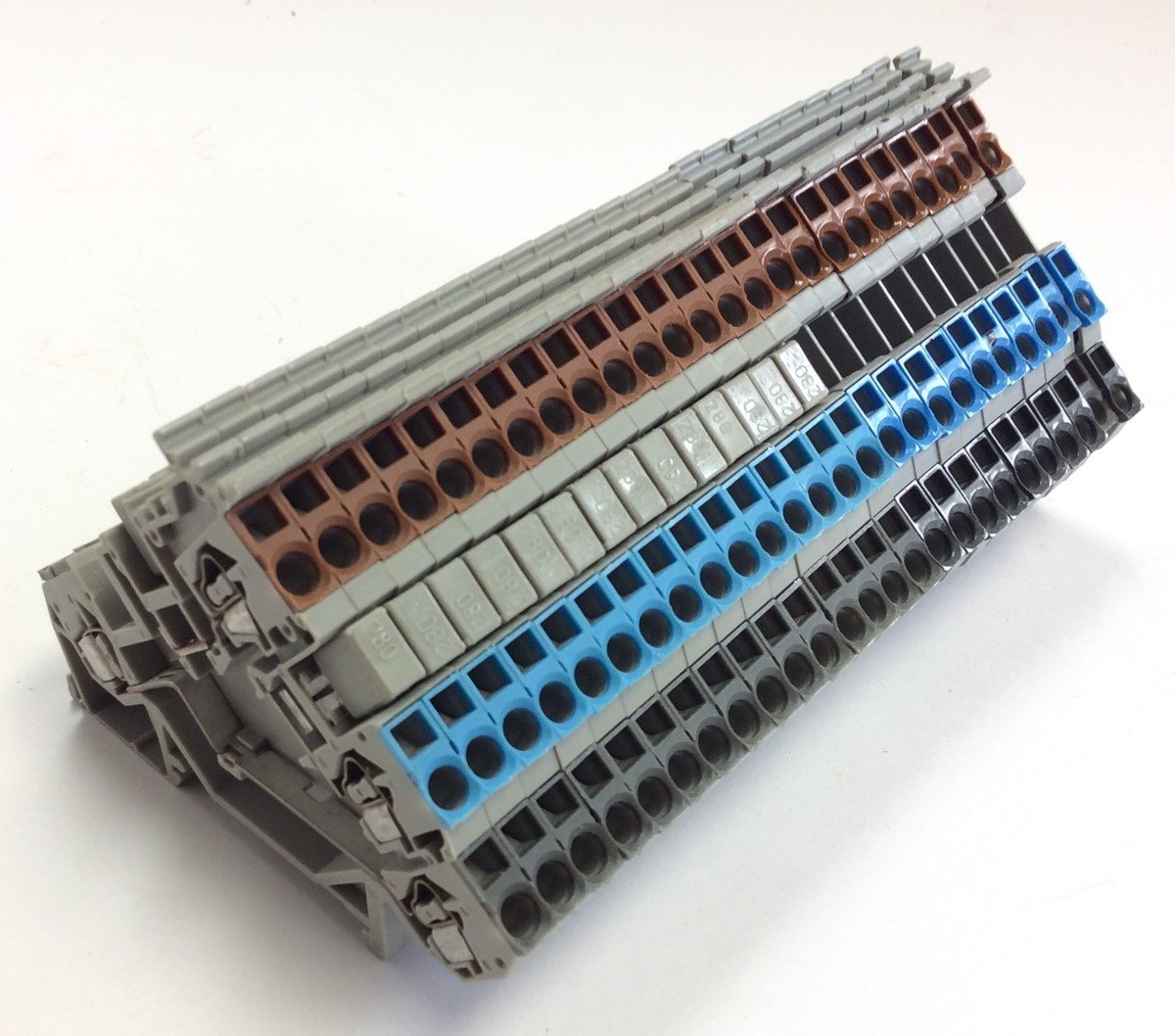 Used Lot of 25 Wago 280-560 Sensor Terminal Block 3-Conductor 400V 20A 28-12 AWG DIN
