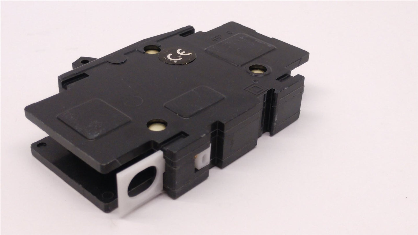 Used Square D QOU-120/240VAC Circuit Breaker 1-Pole, 15A, 10,000A Interrupt Rating
