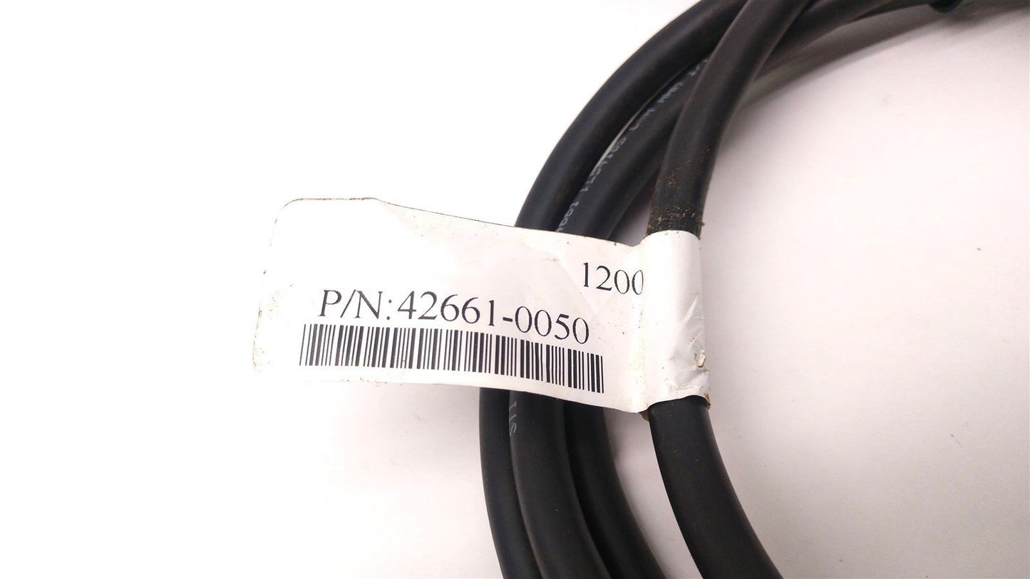 Used STI 42661-0050 Safety Light Curtain Receiver Cable 13 Pin Female, 300V