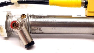 Used Bosch 0 822 322 503 Pneumatic Cylinder, w/ Turck BIM-PST-AP6X-V1131 Sensor