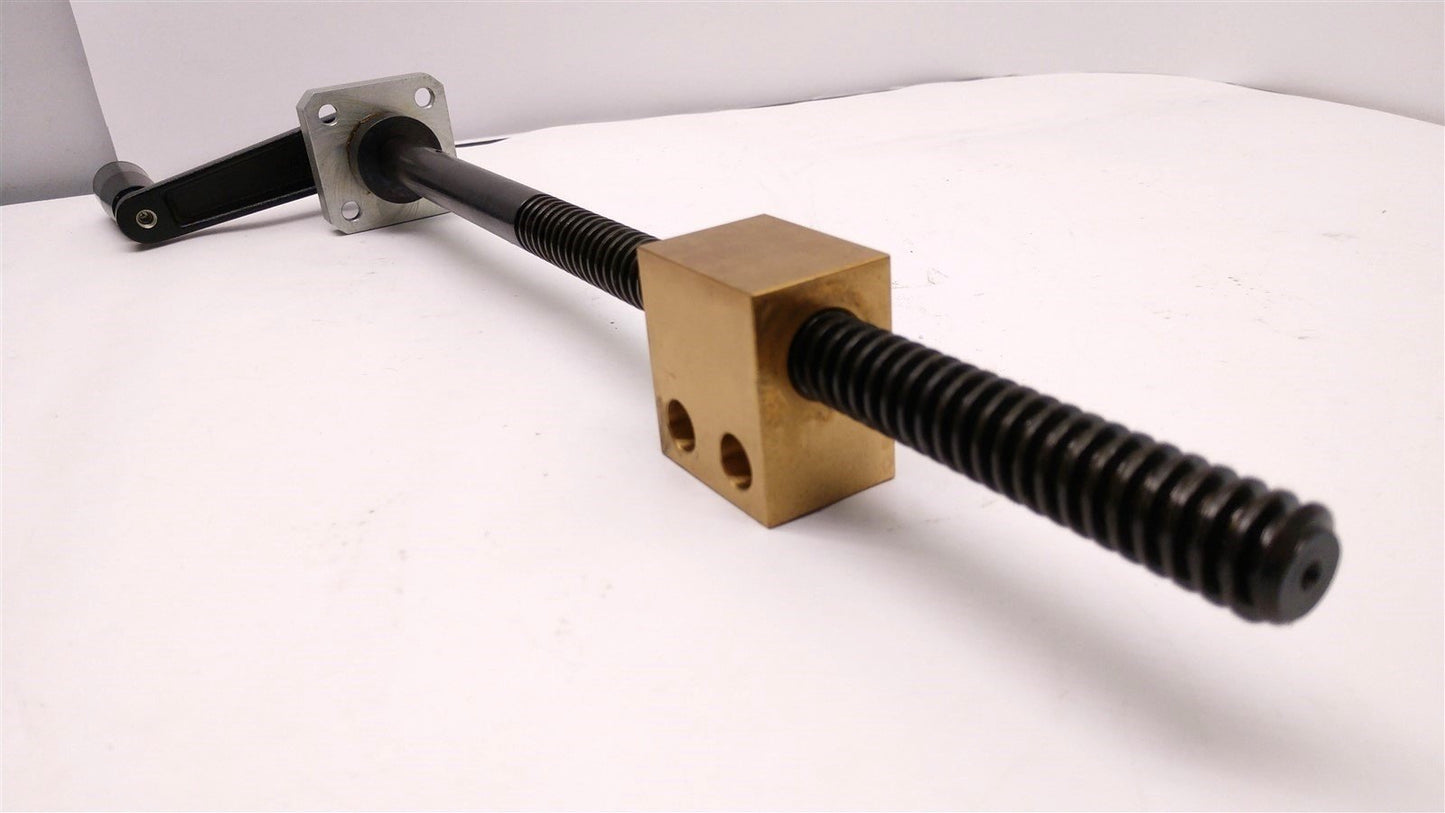 Used Manual Screw With Handle, For Herrmann Ultrasonics PS AC, Thread Pitch 3.5mm