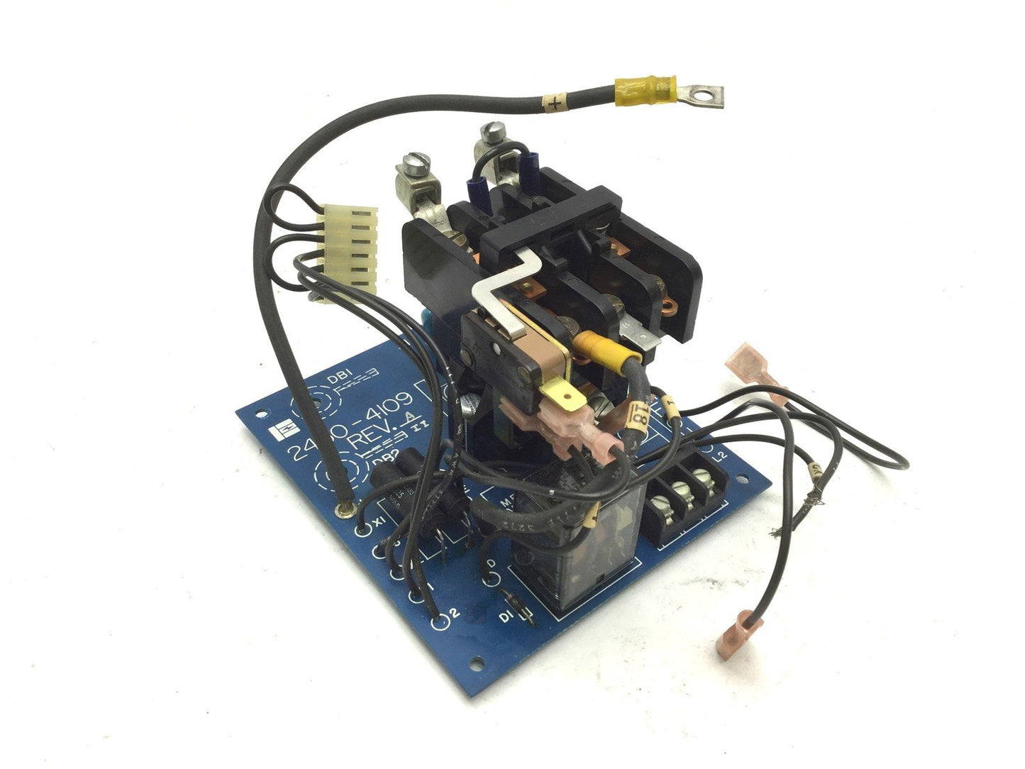 Used Emerson 2450-4109 Contactor Board Rev A, Armature Controller Full Load: 600V 25A