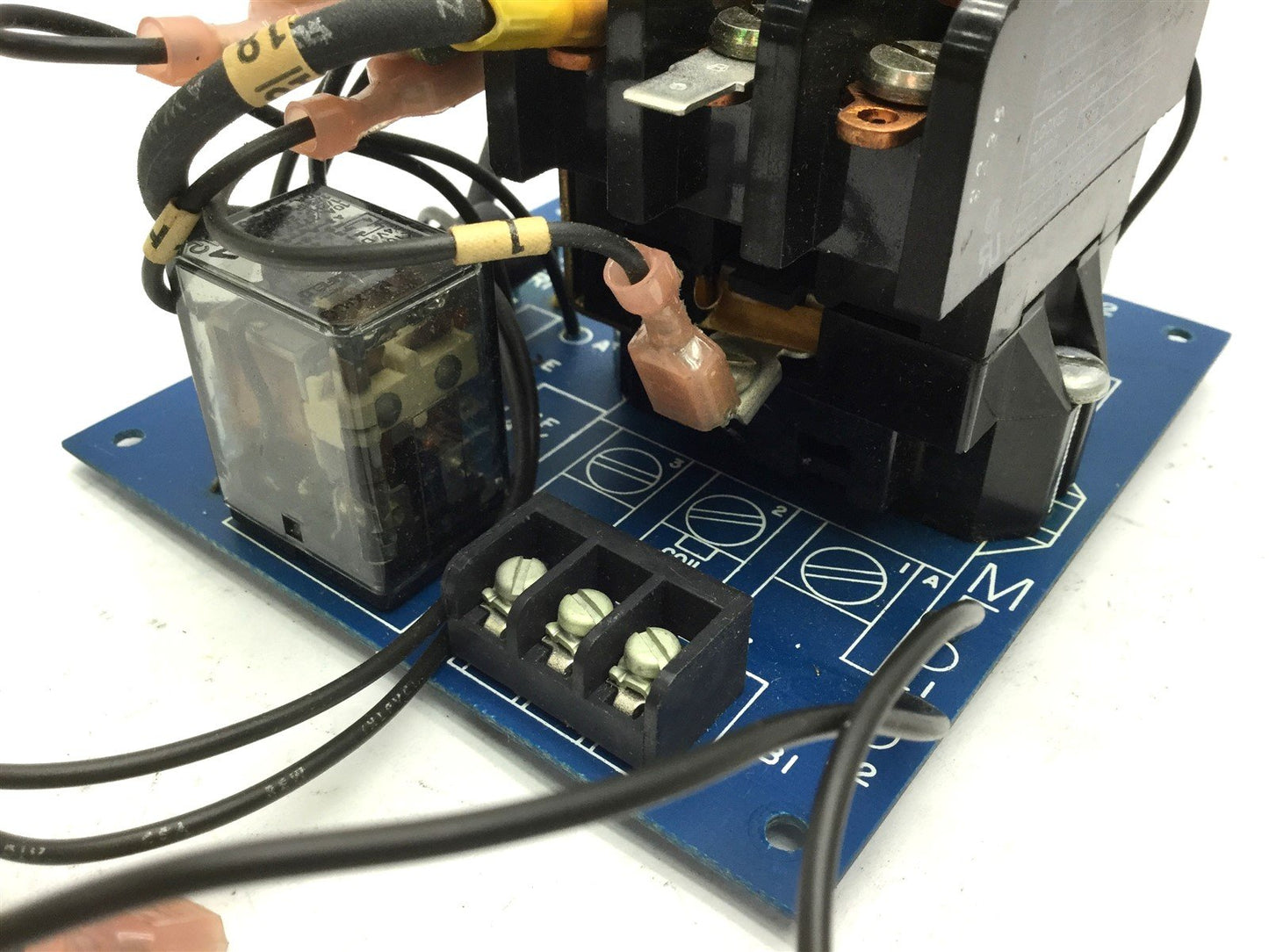 Used Emerson 2450-4109 Contactor Board Rev A, Armature Controller Full Load: 600V 25A