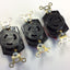 New – Open box Lot of 3 Eagle WC596/81-1 Twist Lock Receptacles NEMA L6-20 20A 250V 2P 3W UL