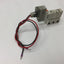Used SMC SYJ3143-5LOZ-Q Solenoid Valve, 2-Position 5-Port, Voltage: 24VDC, M5-0.8