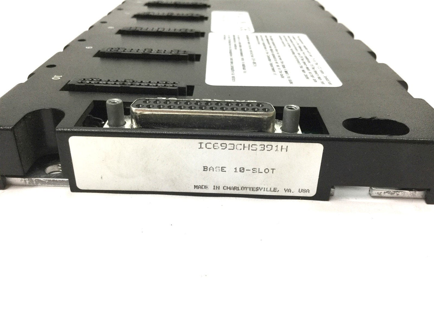Used GE Fanuc IC693CHS391H PLC Expansion Base, 10-Slots, Dimensions: 443mm x 131mm