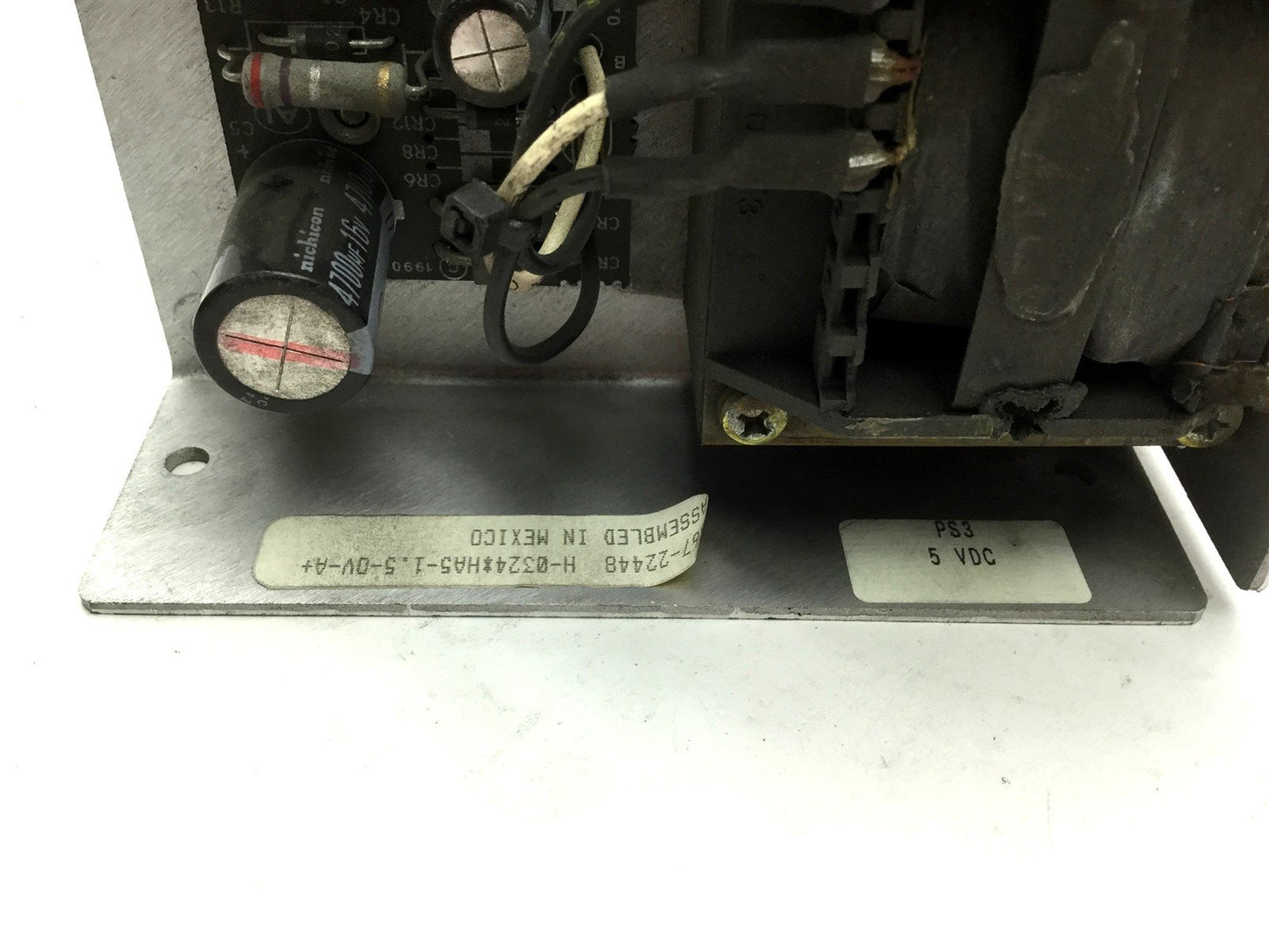 Used Condor HA5-1.5 OVP-A+ Power Supply, Input: 100/120/215/230-240VAC Out: 5VDC 1.5A