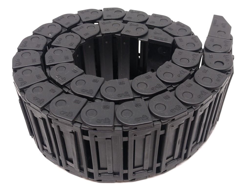 Used Igus R38 Energy Chain, 31 Links 27" Long, 2 1/4" Width, In-Width 2", Height 3/4"