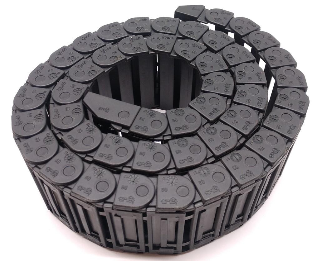 Used Igus R38 Energy Chain, 46 Links 38" Long, 2 1/4" Width, In-Width 2", Height 3/4"