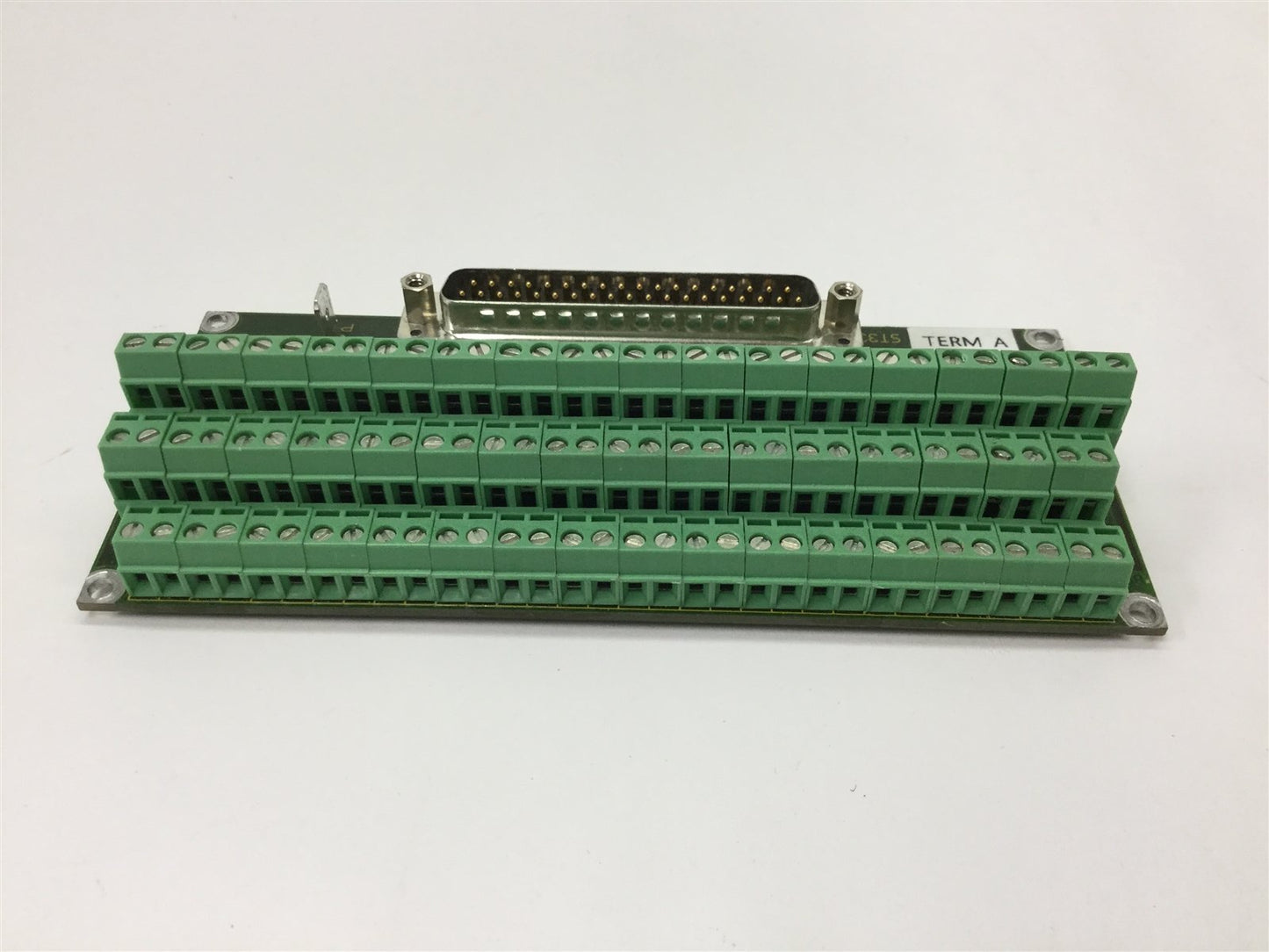 Used F&K Delvotec 1173 Rev.03/A Indexer Terminal 32, 37-Pin Male D-Sub to Terminals