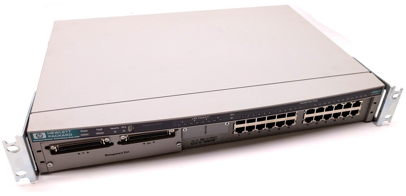 Hewlett Packard HP J3202A AdvanceStack Switching Hub-24R, 24 Port Swit ...
