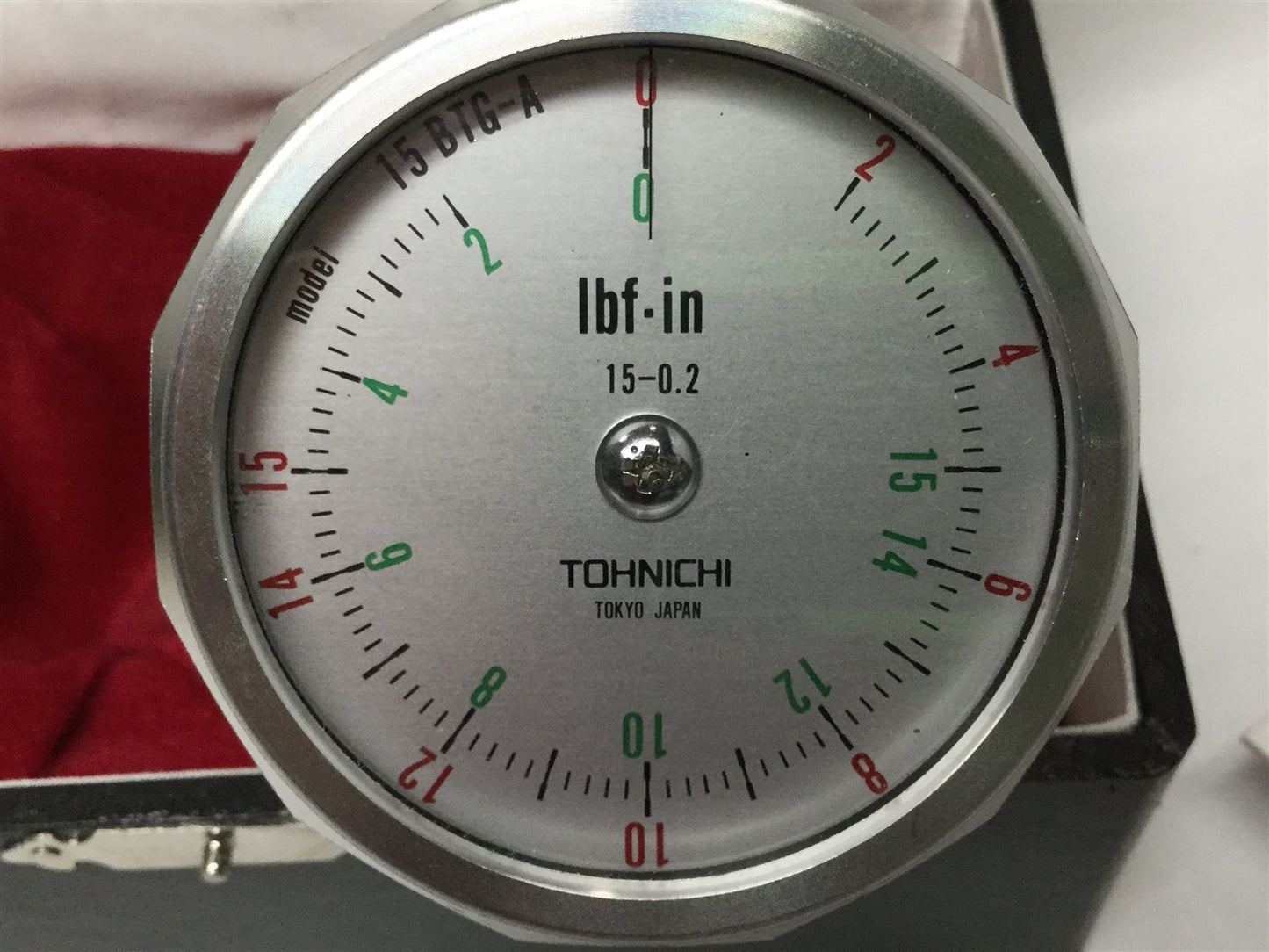 New – Open box Tohnichi 15BTG-A Torque Gauge Tester Keyless 3-Jaw Chuck, 2-15 lb-in, 0.2 Grad