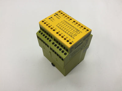 Used Pilz PZE 9 24VDC Safety Relay Expander Module, 8x N/O and 1x N/C Contacts
