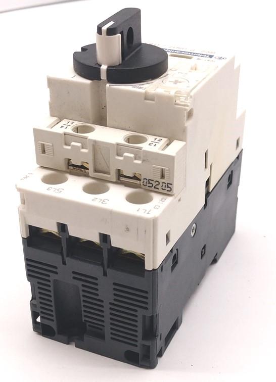 Used Telemecanique GV2-P05H7 Motor Starter Circuit Breaker Controller 3-Pole, 0.63-1A