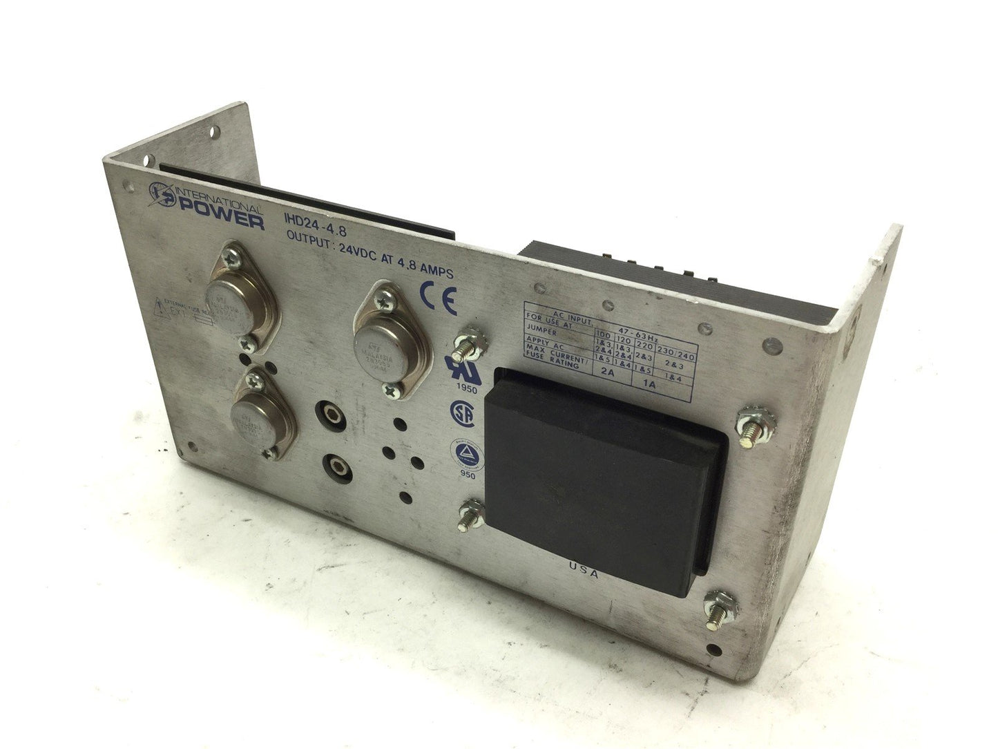 Used International Power IHN24-3.6 Power Supply In: 100/120/220/230/240VAC Out: 24VDC