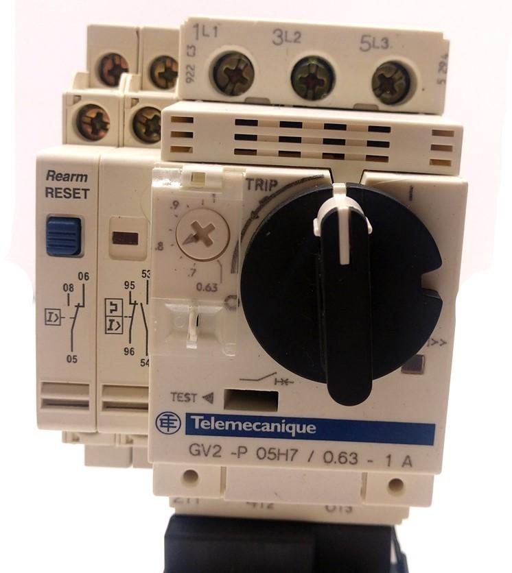 Used Telemecanique GV2-P05H7 Motor Starter Circuit Breaker Controller w/Contactor