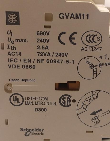 Used Telemecanique GV2-P05H7 Motor Starter Circuit Breaker Controller w/Contactor