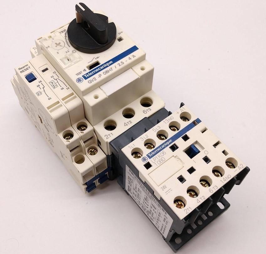 Used Telemecanique GV2-P08H7 Motor Starter Circuit Breaker Controller w/Contactor