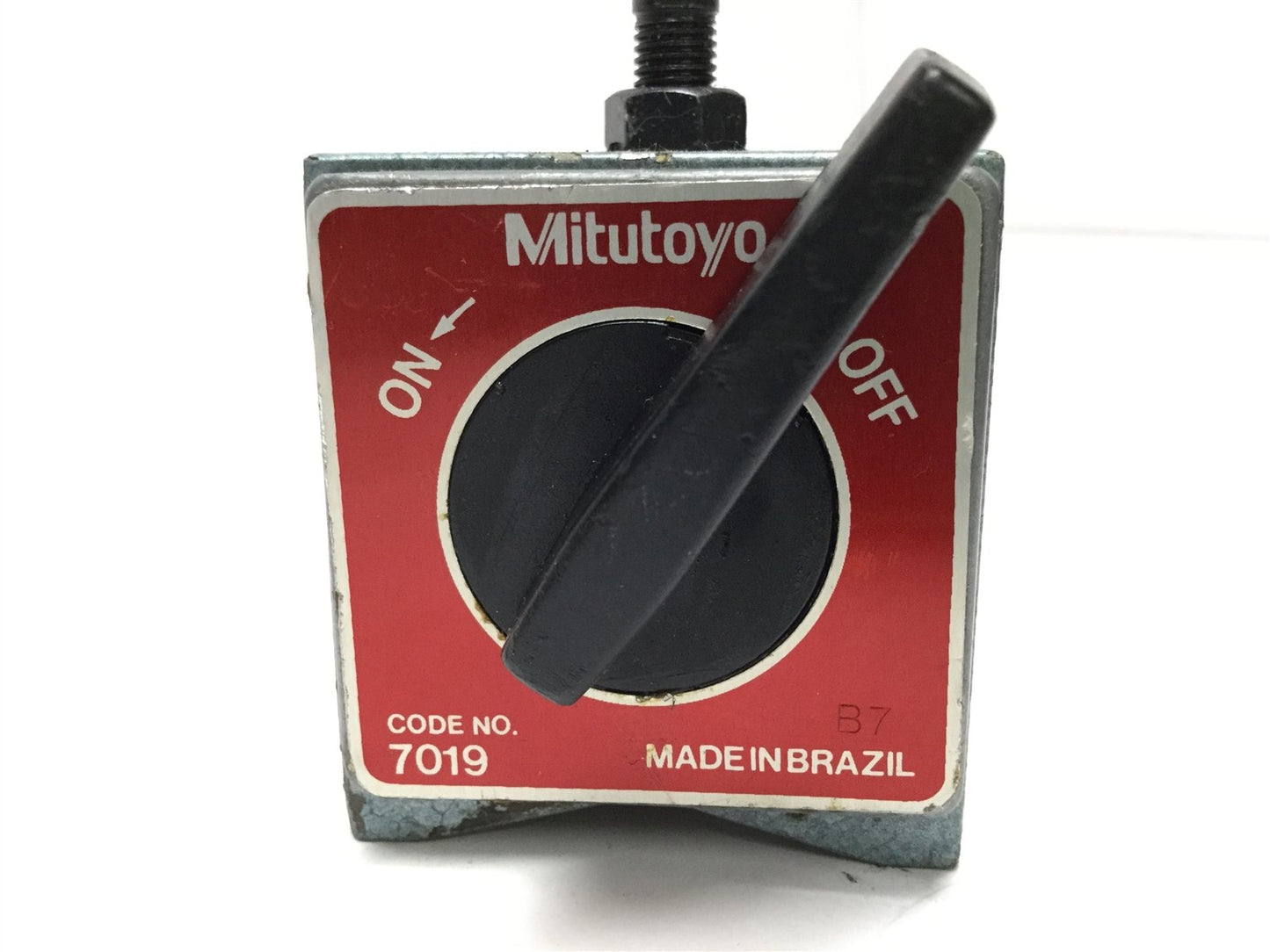 Used Mitutoyo 7019 ON/OFF Magnetic Machinist Toolmaker Indicator Holder Base Stand