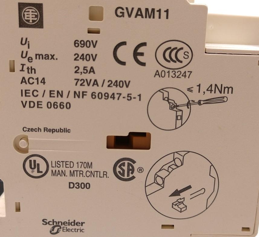 Used Telemecanique GV2-P06H7 Motor Starter Circuit Breaker Controller w/Contactor
