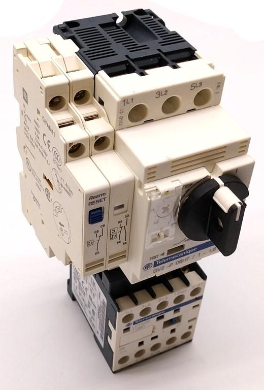 Used Telemecanique GV2-P06H7 Motor Starter Circuit Breaker Controller w/Contactor