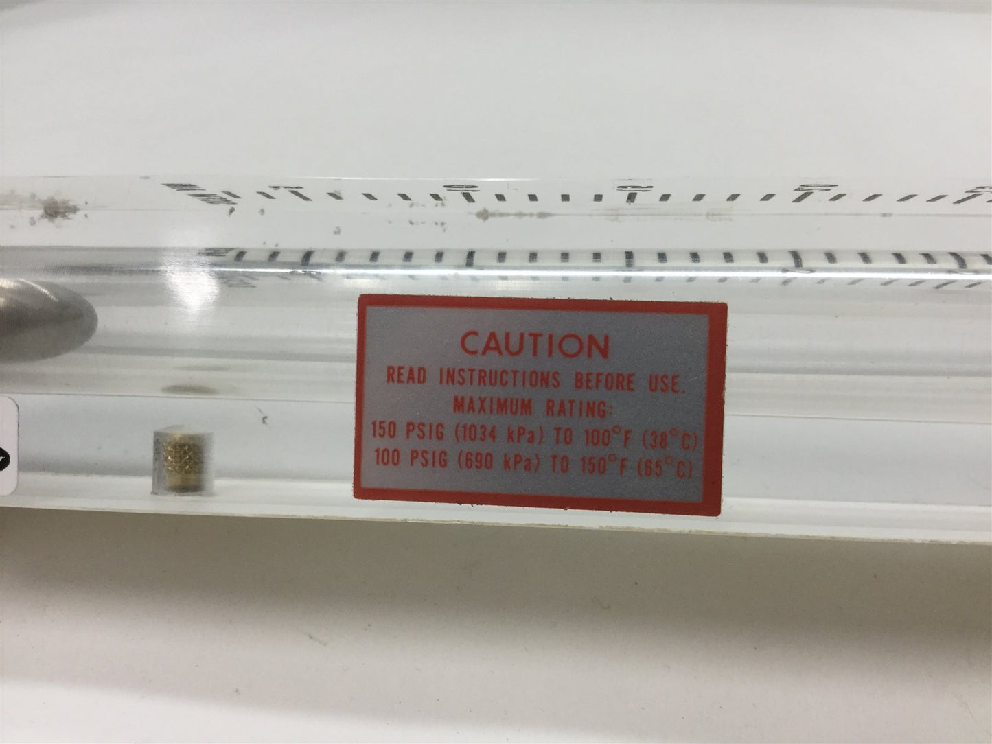 Used Dwyer VFB-90-EC Air Flow Meter, Range: 0.3-3.0 SCFM, Connection: 3/4" PVC SCH.80