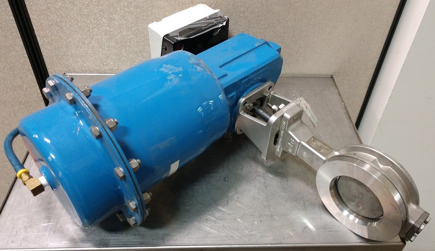Used Jamesbury Quadra-Power II Valve Actuator w/ABB AV 2320010 I/P Positioner & Valve