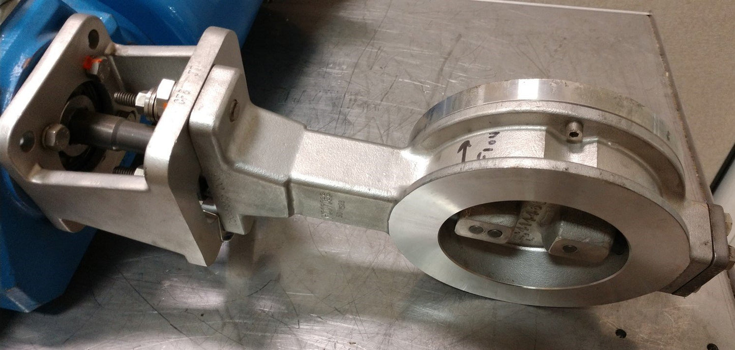 Used Jamesbury Quadra-Power II Valve Actuator w/ABB AV 2320010 I/P Positioner & Valve