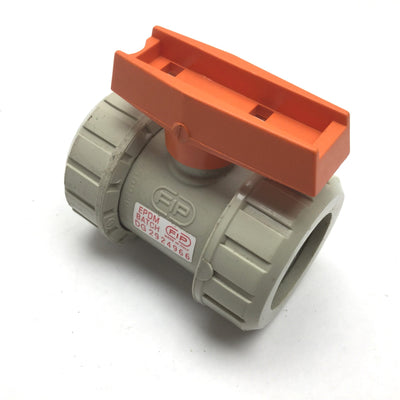 Used FIP PN10 25-3/4" DN20 Ball Valve, Female NPT Polypropylene, 1/4 Turn T Handle