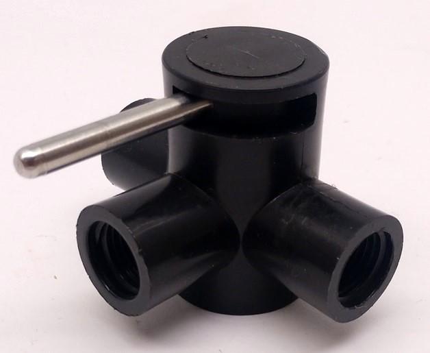 New Evsco 1/4" Elliptic Valve, 2-Position 3-Way, Pressure Rating: 100psi