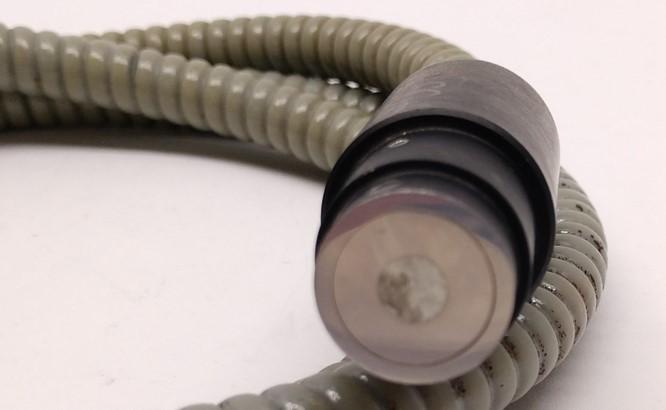 Used Fostec Fiber Optic Ring Light, Bundle: 1/4", Ring ID: 1 1/4", Cable Length: 38"