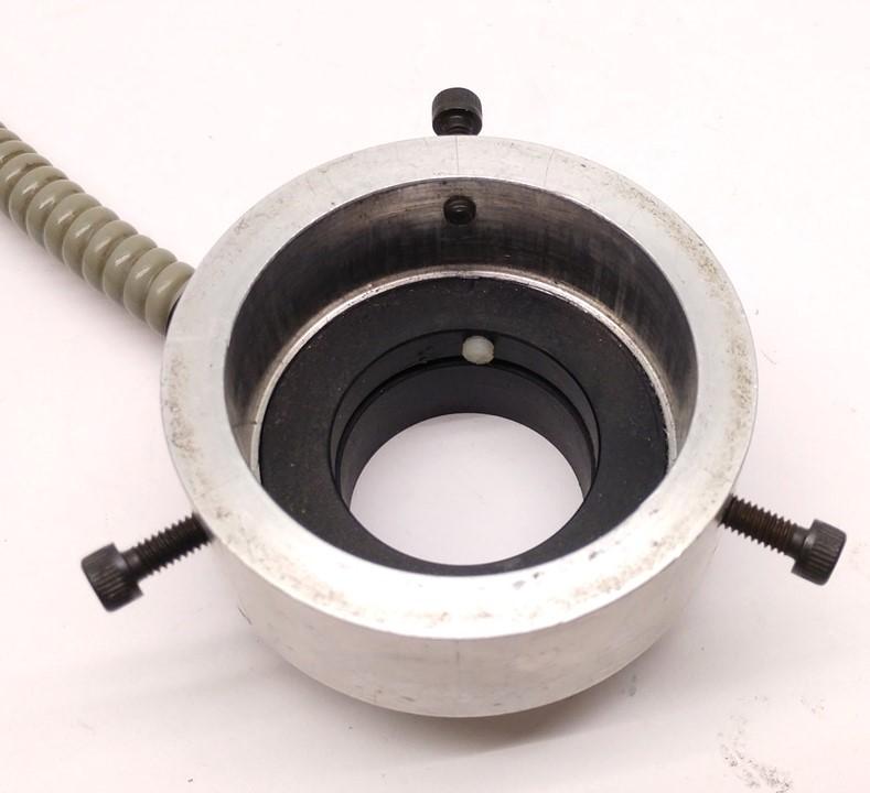 Used Fostec Fiber Optic Ring Light, Bundle: 1/4", Ring ID: 1 1/4", Cable Length: 38"