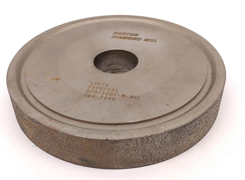Used Norton Diamond MSL 14546 Grinding Wheel, Diameter 6", Width 1", ID 1 1/4"