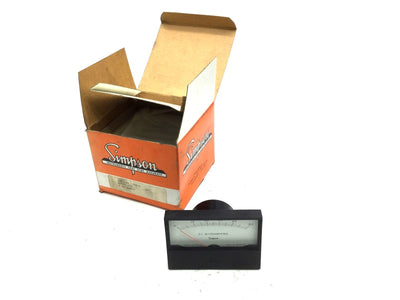 New Simpson 15015 Analog Panel Meter 0-50 DC Microamperes SK525-447-3