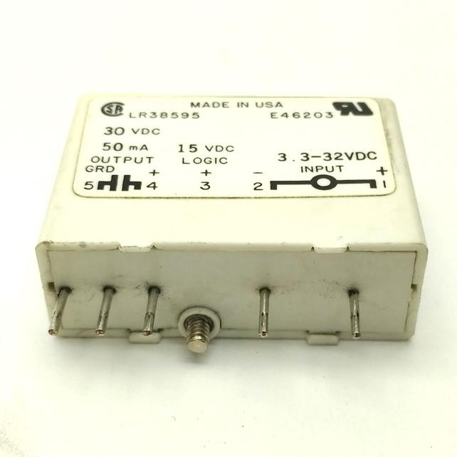 Used Lot of 4 Gordos IDC15 Solid State Relays, 15VDC Logic, In 3.3-32VDC, Out 30VDC