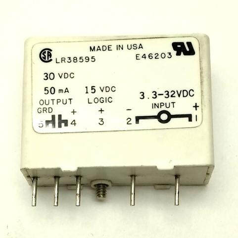 Used Lot of 4 Gordos IDC15 Solid State Relays, 15VDC Logic, In 3.3-32VDC, Out 30VDC
