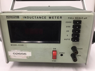 Used Boonton Electronics 62AD Inductance Meter, Full Scale Range: 2/20/200/2000µH