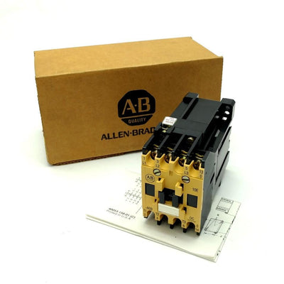 New Allen Bradley 100-A09NZ123 Magnetic Contactor, 3-Pole, 12VDC Coil, 600VAC 9A