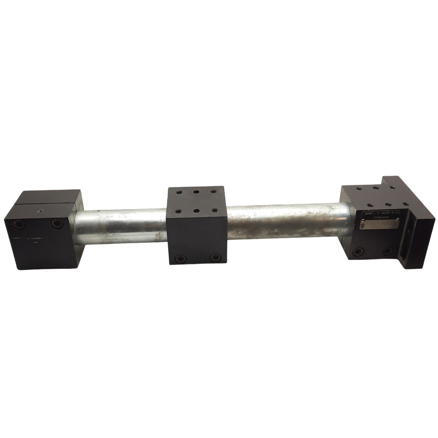 Used PHD 13230-1-1-14 Linear Guide Rod Clamping Positioner, Overall Length: 14"